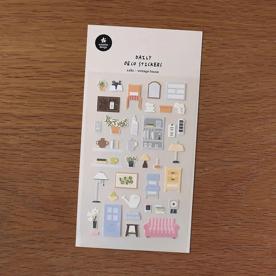 Vintage House Sticker Sheet