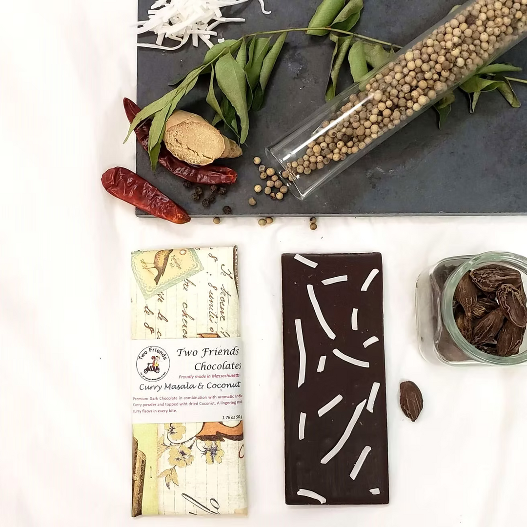 Madras Curry Masala and Coconut Chocolate Bar