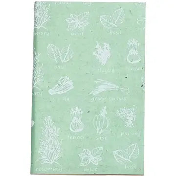Herbs Hand Stitched Notebook