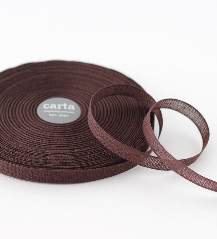 Loose Weave 1/2" Ribbon | Chocolate