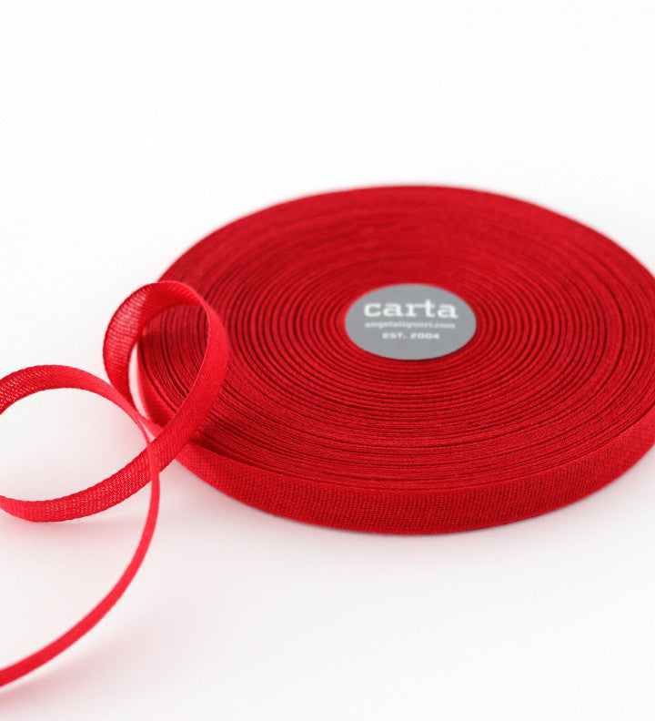 Loose Weave 1/2" Ribbon | Red