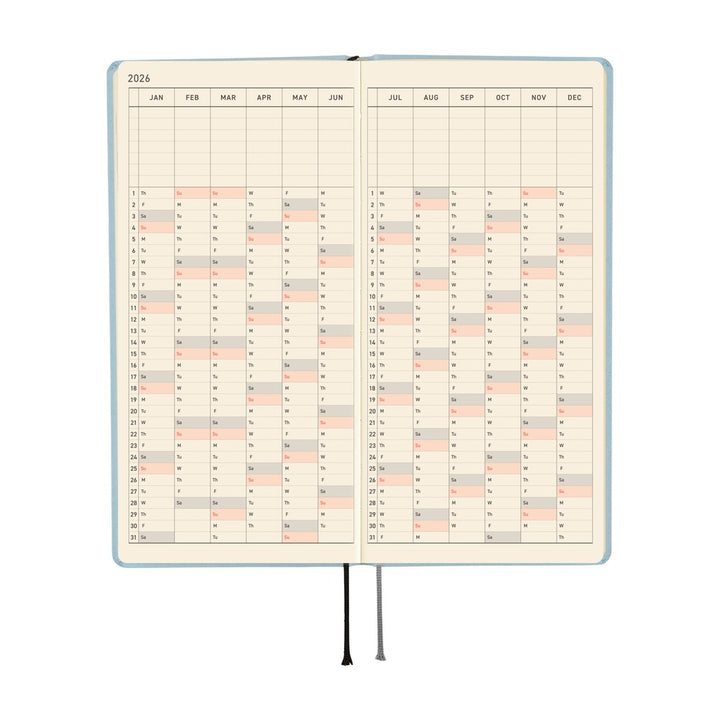 Hobonichi Techo 2026 Weeks Planner | Paper Series: Sky | English
