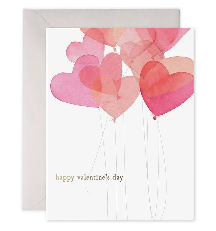 Valentine Balloons Card | Greeting Card
