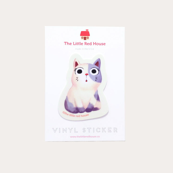 Chubby Cat Vinyl Sticker *