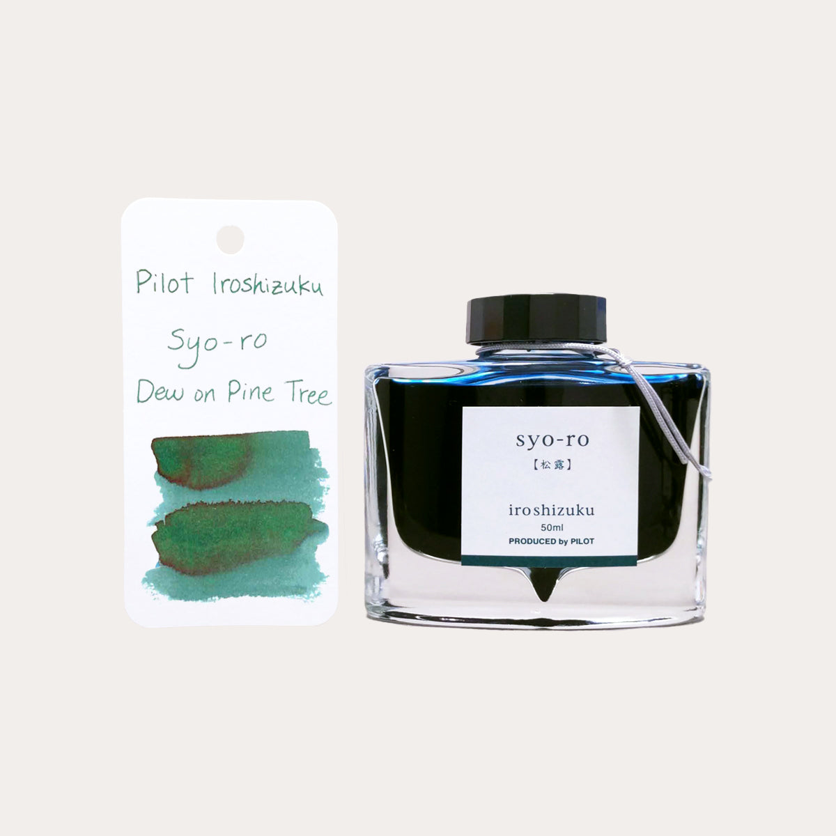 Pilot Iroshizuku Vulpen Ink - 50 ml Fles - Syo-ro Pine Tree Dew (Gray Turquoise) (Japanse import Pilot Iroshizuku Vulpen Ink - 50 ml Fles - Syo-ro Pine Tree Dew (Gray Turquoise) (Japanse import
