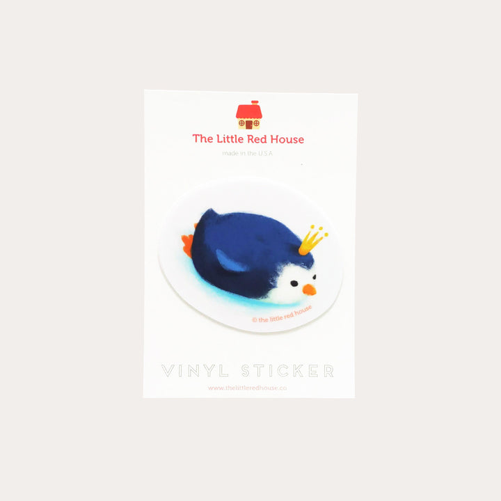 Penguin King Vinyl Sticker *