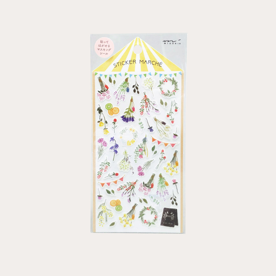 Dried Flower Sticker Marche