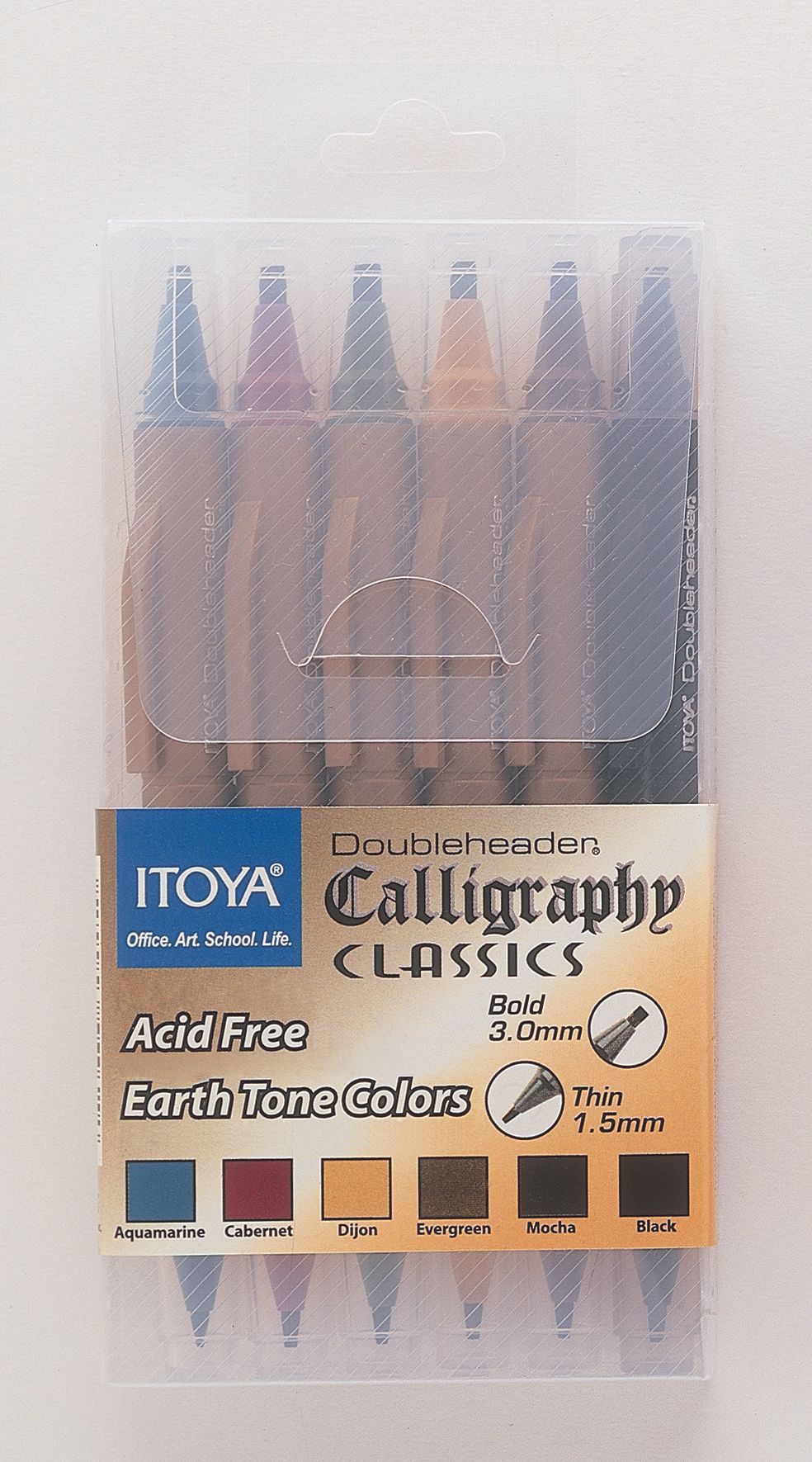 Calligraphy Doubleheader Marker | Classic Earth Colors