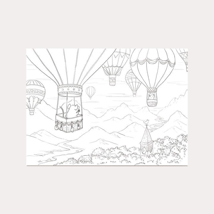 Flight of Fancy | Coloring Postcard
