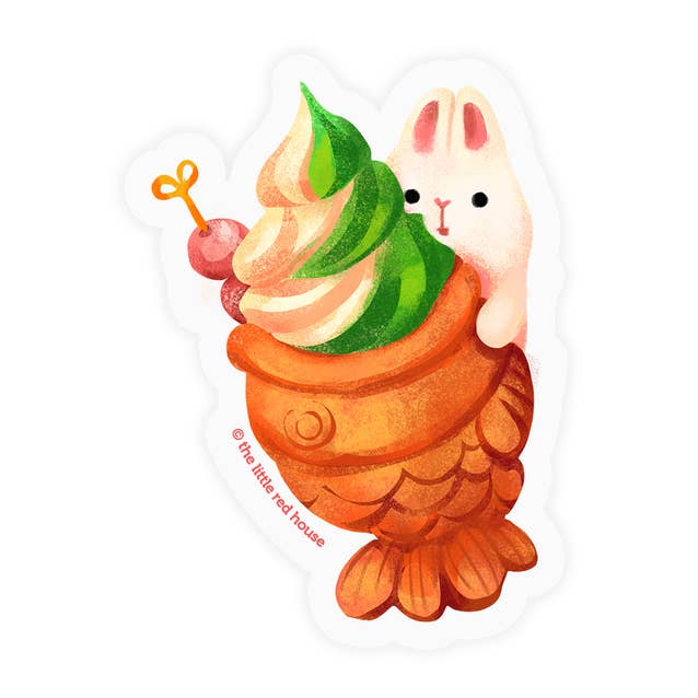 Taiyaki with Bunny | Vinyl Sticker *