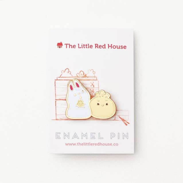Bun Bun Holding Bun | Enamel Pin