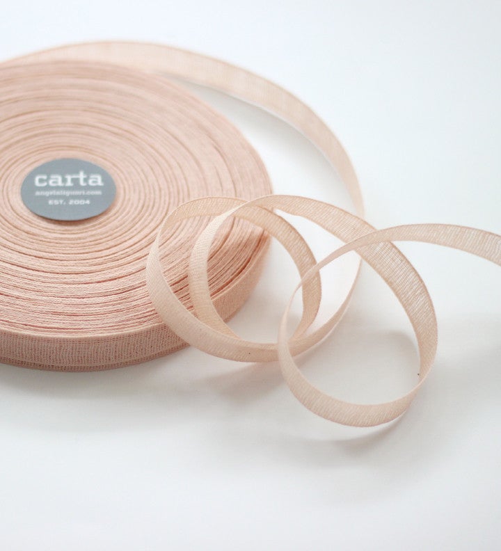 Loose Weave 1/2" Ribbon | Blush