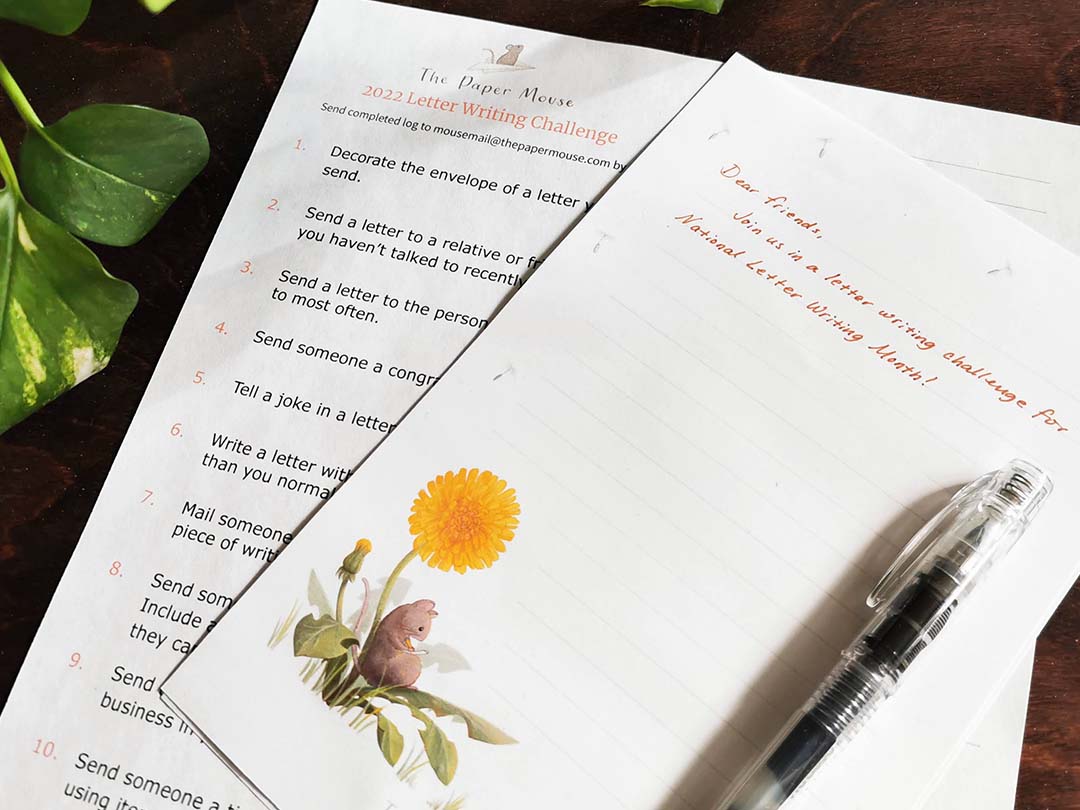 The Paper Mouse Letter Writing Challenge