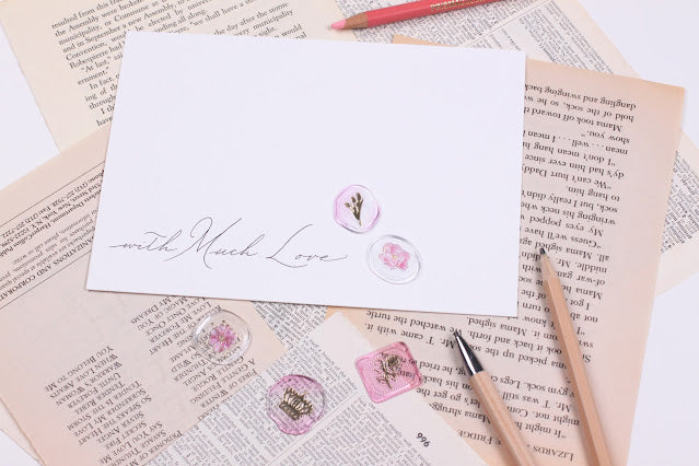 Pure Pink Sealing Wax Sticker