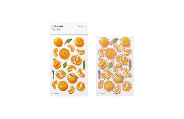 Mandarin Fruit Sticker