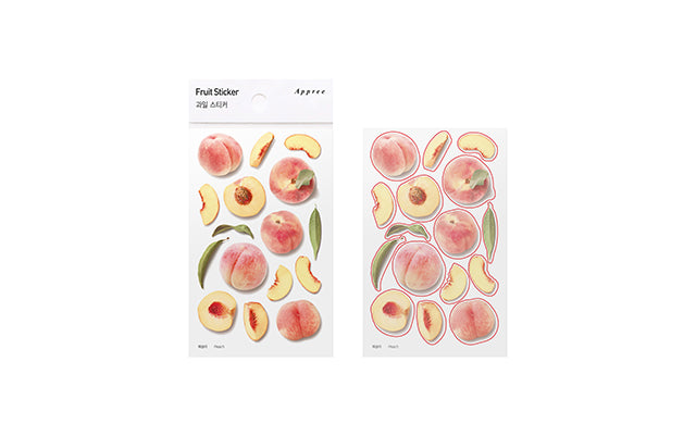 Peach Fruit Sticker