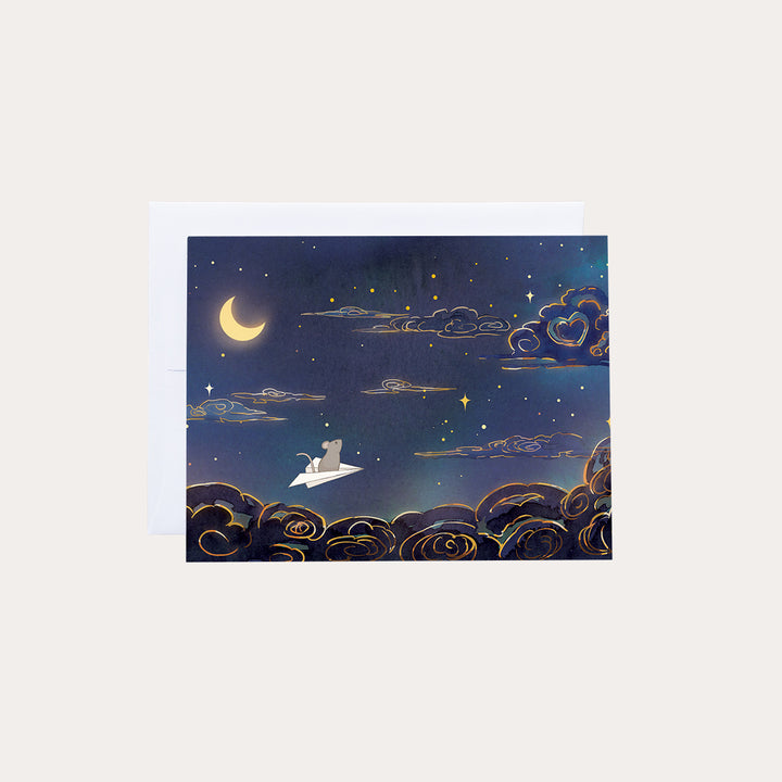 Moonlit Voyage | Greeting Card