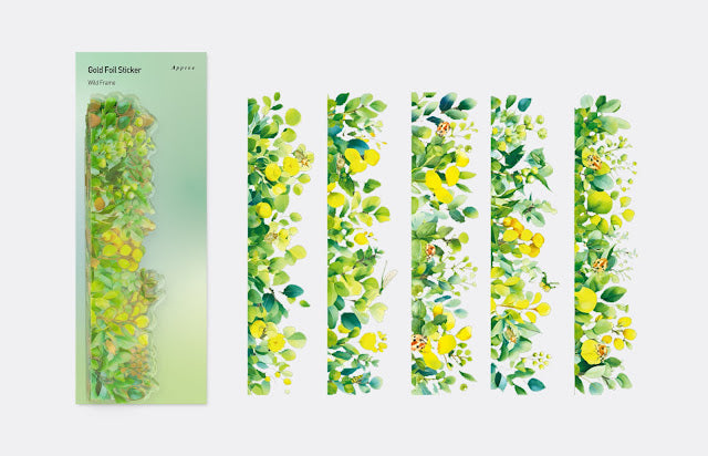 Wild Frame Gold Foil Sticker