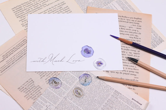 Pure Violet Sealing Wax Sticker