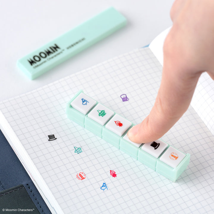 Kodomo no Kao x Hobonichi: Moomin Pochitto6 Push-Button Stamp