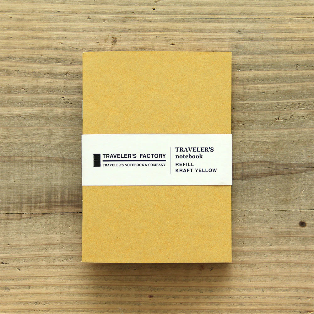 Traveler's Factory Original Refill Kraft Yellow | Passport Size