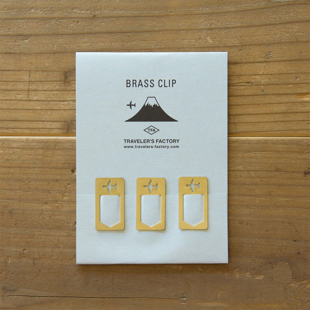 Traveler's Factory Airplane Brass Clip