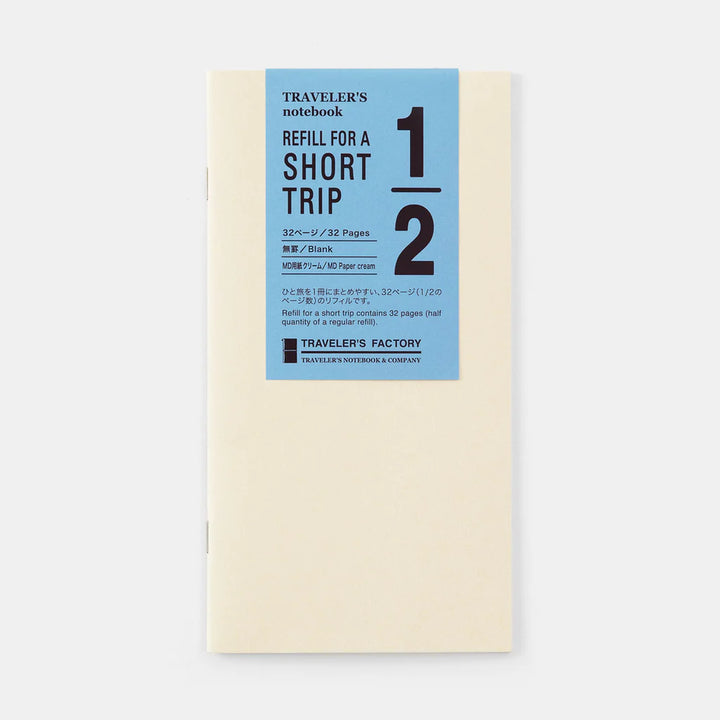 TRAVELER'S FACTORY Short Trip Notebook | Cream Paper | Regular Size