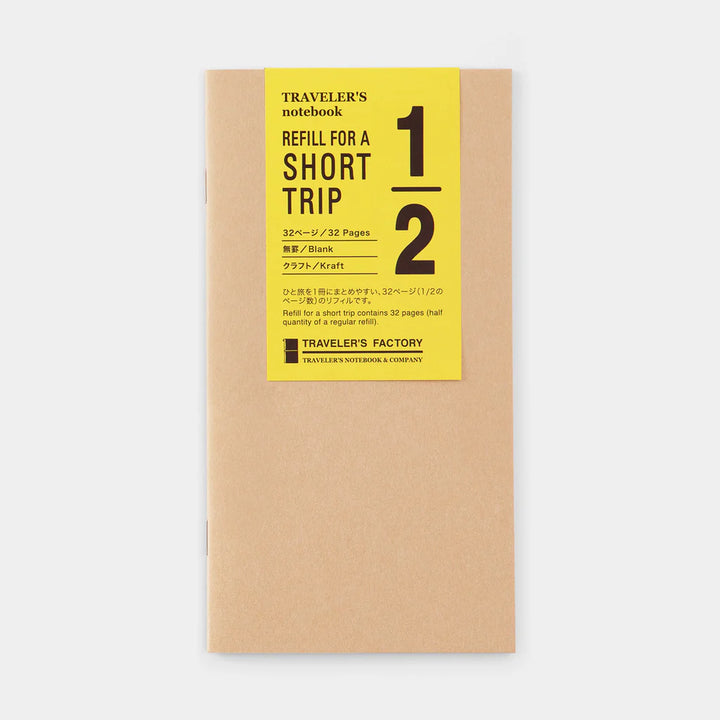 TRAVELER'S FACTORY Short Trip Notebook | Kraft Paper | Regular Size
