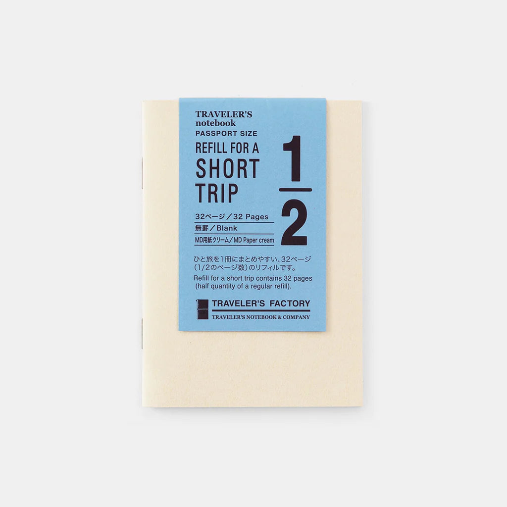 Traveler's Factory Short Trip Notebook | Cream Paper | Passport Size