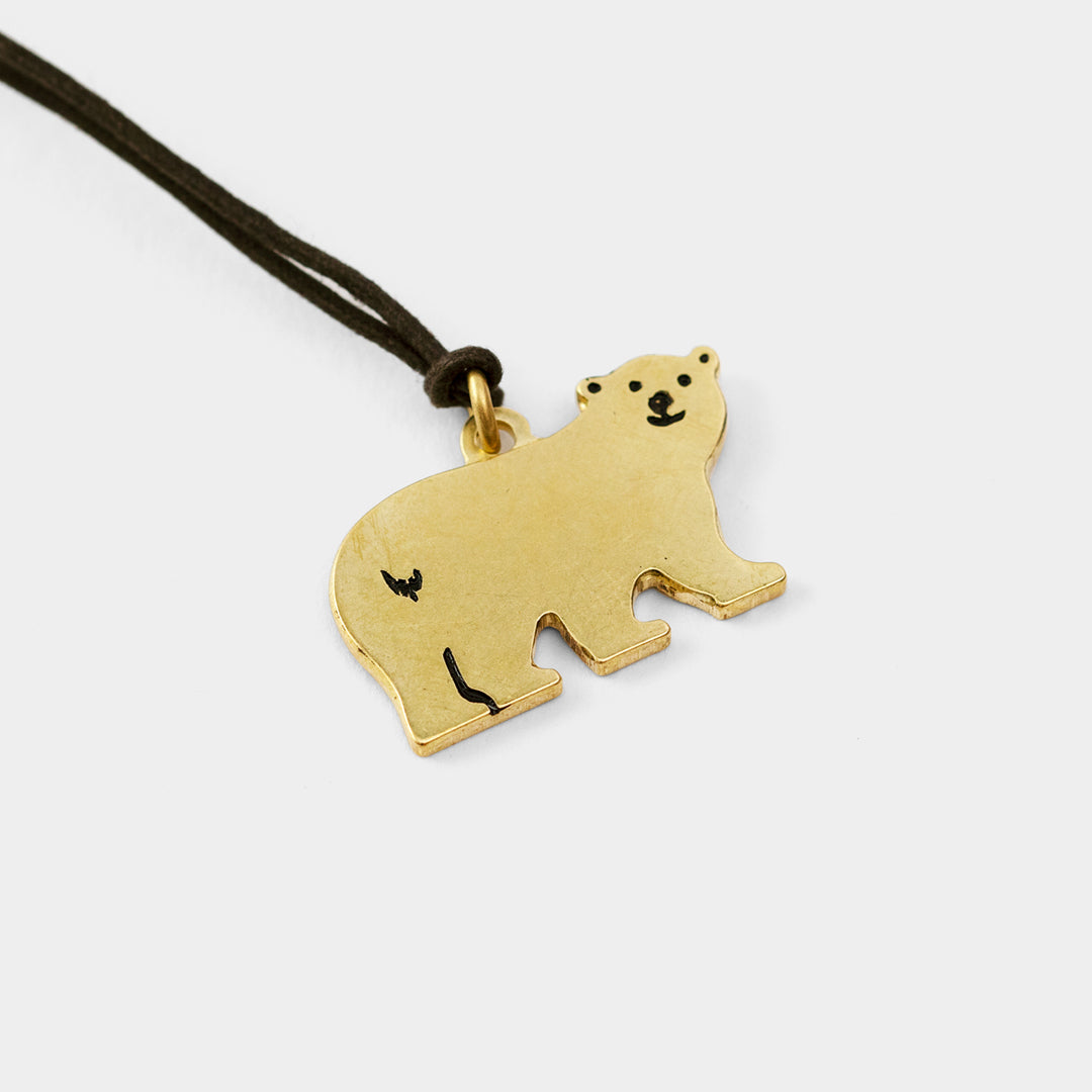 Traveler's Factory Little Bear Brass Charm *