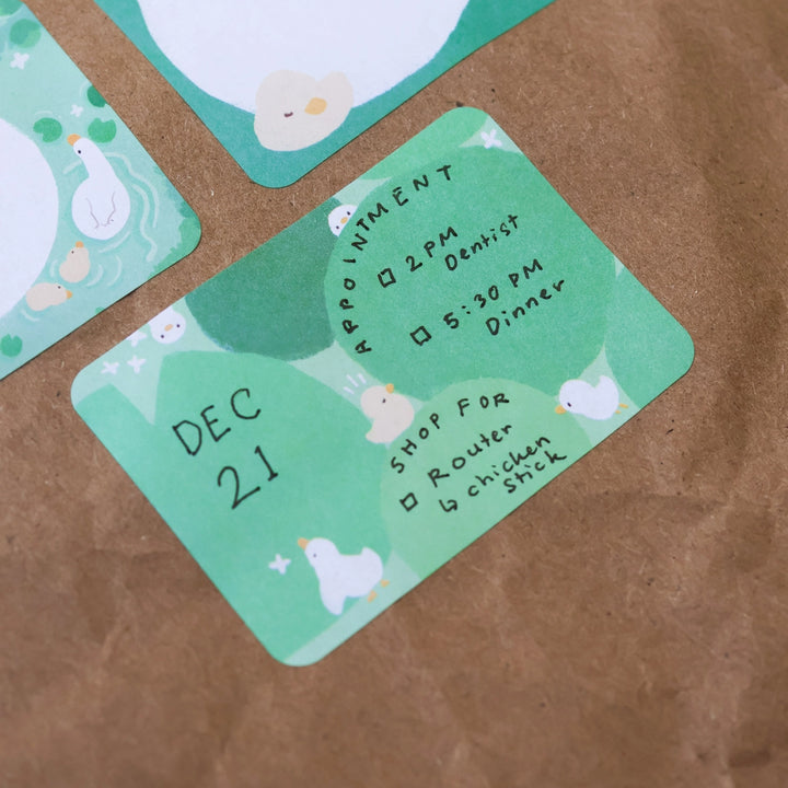 Ducks in Koi Pond Sticky Notes Tape