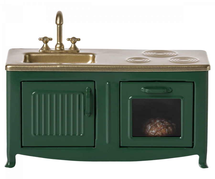 Miniature Kitchen for Mouse | Dark Green