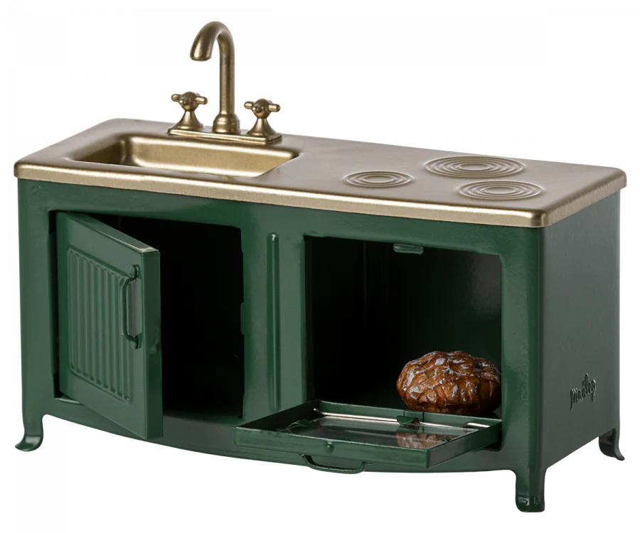 Miniature Kitchen for Mouse | Dark Green