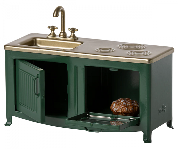 Miniature Kitchen for Mouse | Dark Green