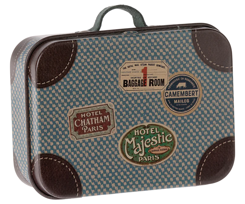 Suitecase Mini Metal Mini Suitcase | Blue – The Paper Mouse