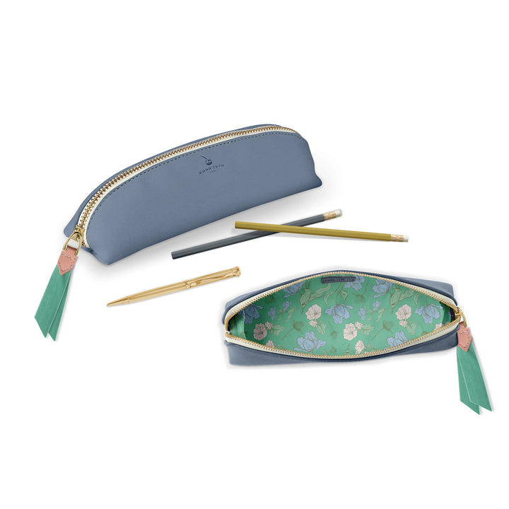 Luxe Slim Pencil Pouch | Periwinkle