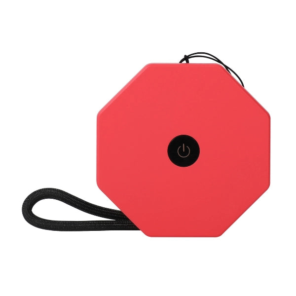 Mini Twist Hexagon Lamp | Coral Red