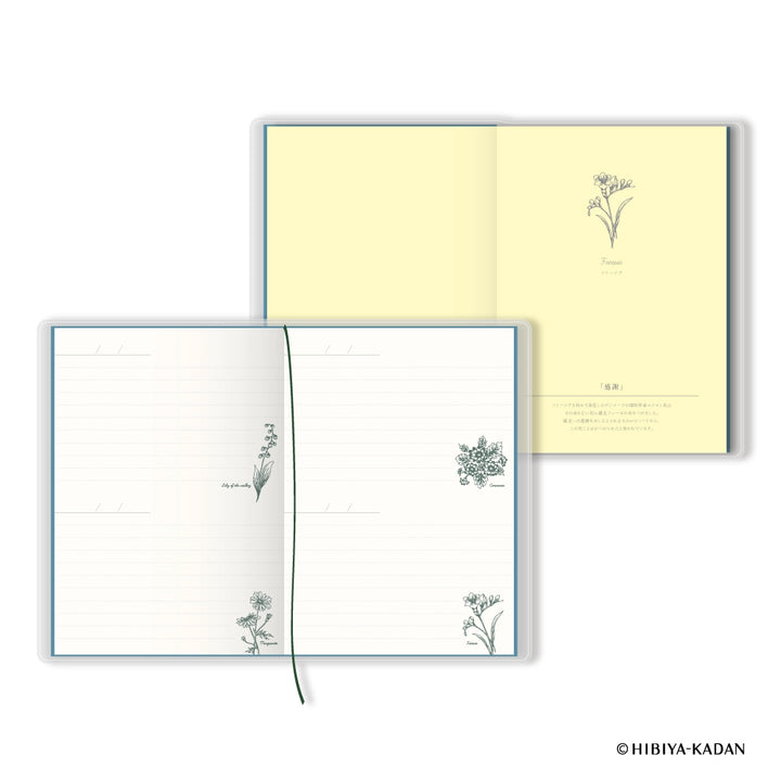 Freesia Bloom Hibiya-Kadan Diary Journal | Language of Flower Series