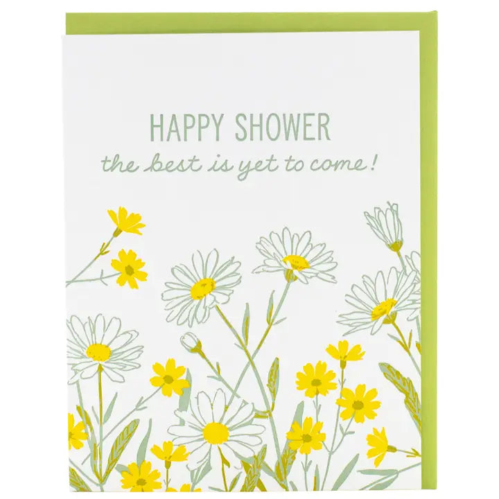 Wild Daisies Shower | Greeting Card