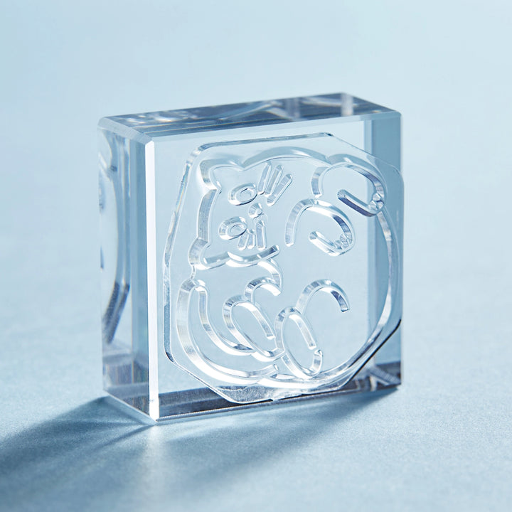 King Jim Cat Crystal Clarity Stamp | Hitotoki Kori Jirushi Series