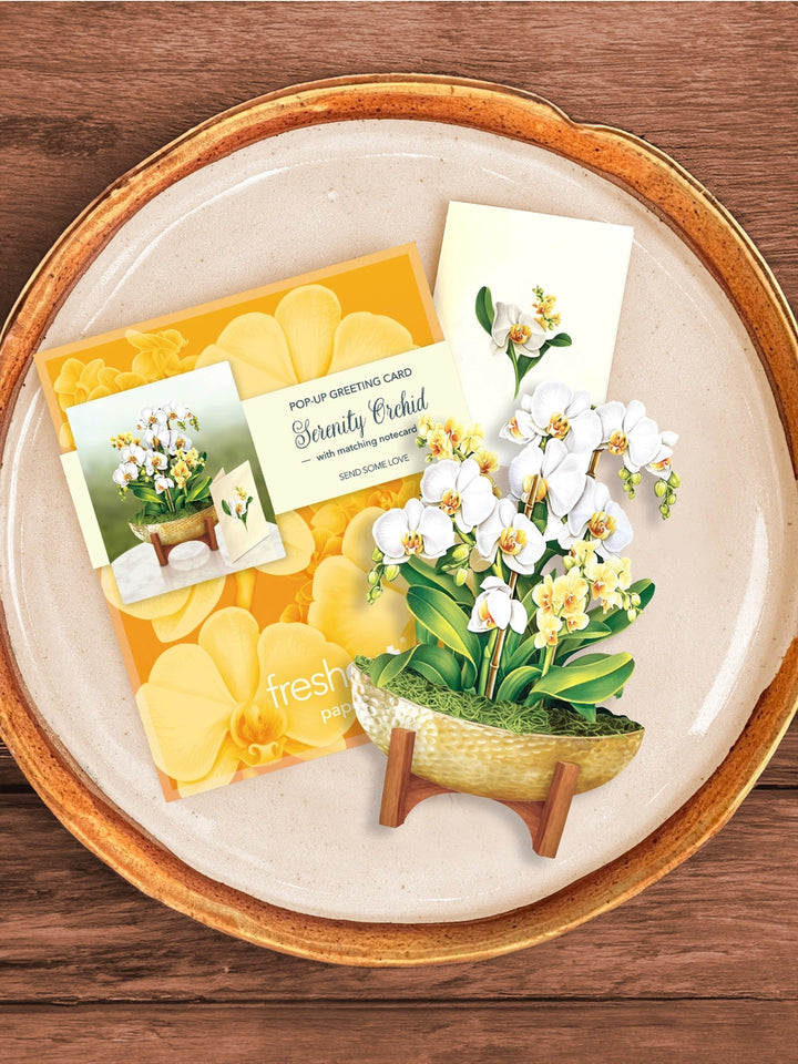 Serenity Orchid Mini Pop-Up Card