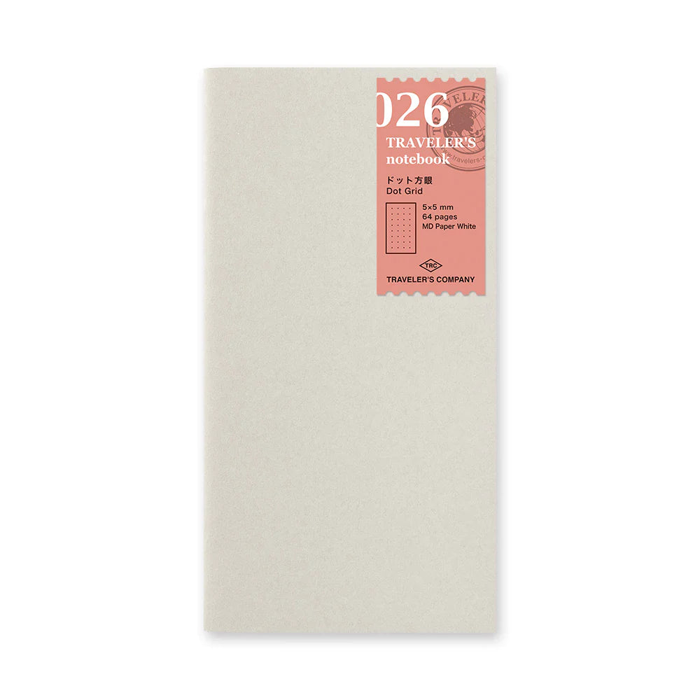 Traveler's Notebook 026 Dot Grid Notebook | Regular Size
