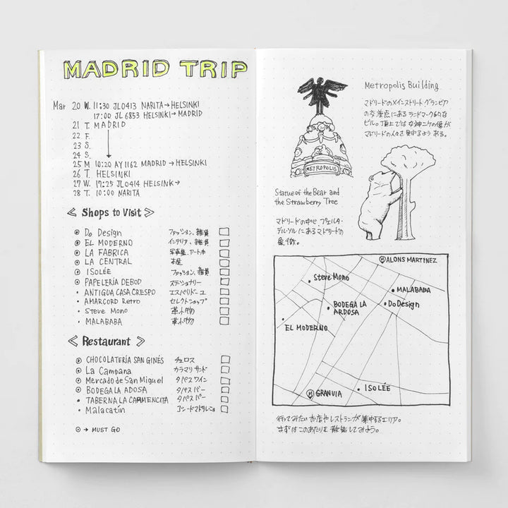 TRAVELER'S notebook 026 Dot Grid Notebook | Regular Size
