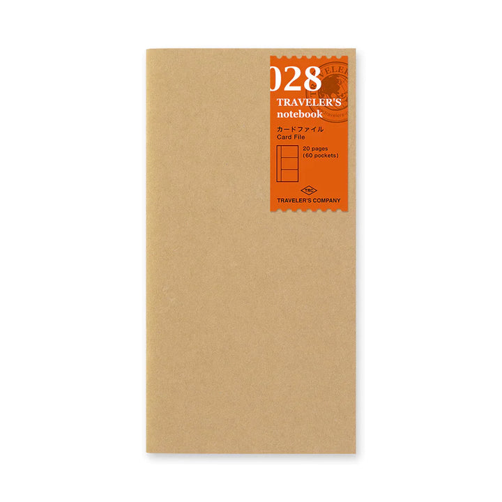 Traveler's Notebook 028 Kraft Card File | Regular Size