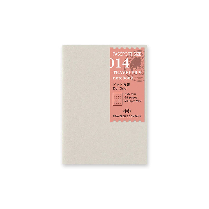 Traveler's Notebook 014 Dot Grid Notebook | Passport Size