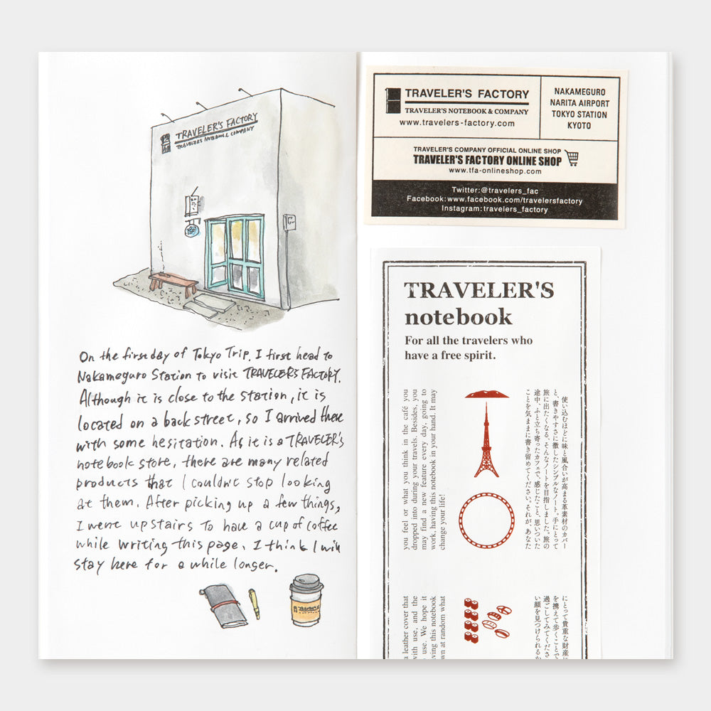 TRAVELER'S notebook | TOKYO Refill Blank | Regular Size | Limited Edition
