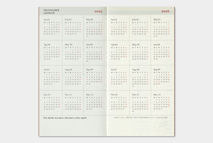 2025 Traveler's Weekly and Memo Planner | Regular Size