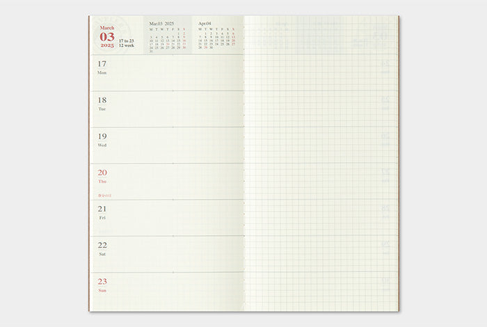 2025 Traveler's Weekly and Memo Planner | Regular Size