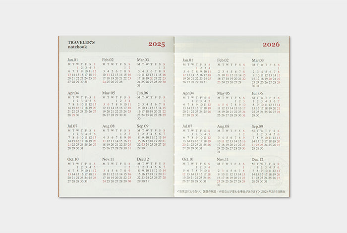 2025 Traveler's Monthly Planner | Passport Size