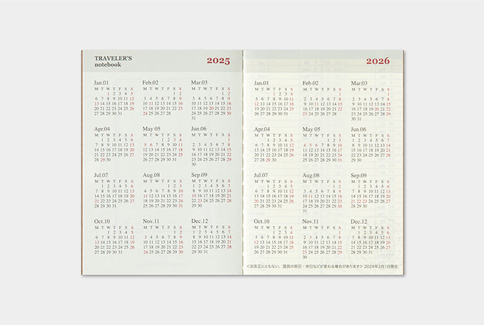 2025 Traveler's Weekly Planner | Passport Size
